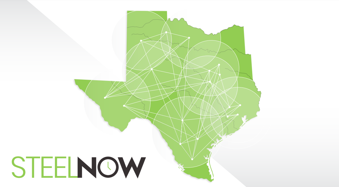 Map showing connecting lines to various locations.